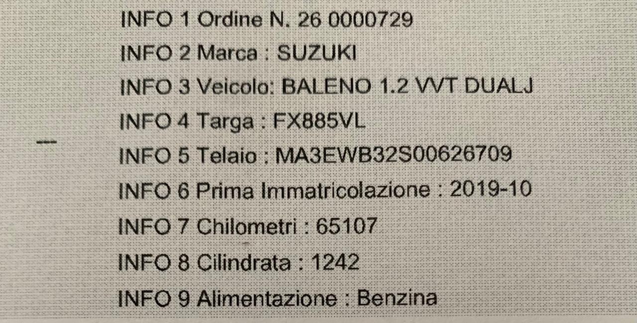 Suzuki Baleno 1.2 Dualjet CVT Top