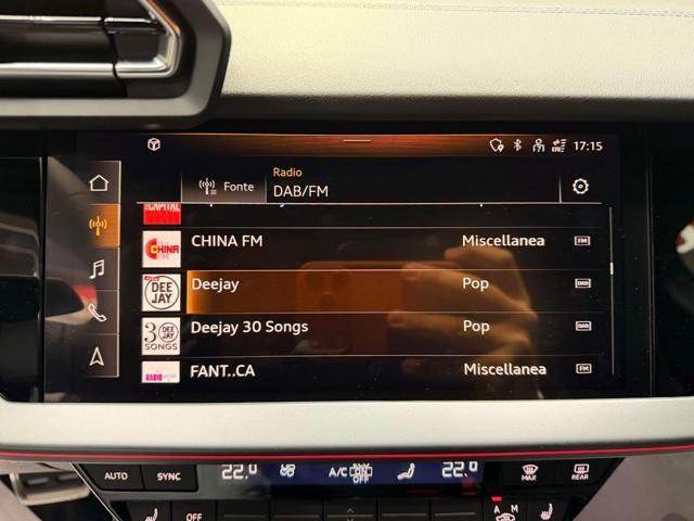 AUDI A3 SPB 35 TFSI S tronic S line PREZZO REALE