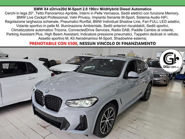 BMW X4 XDrive20d M-Sport C20" TETTO Navi CAM LED Clima3Z