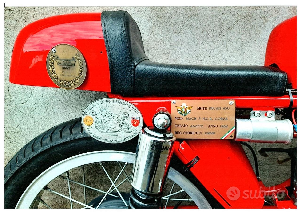 Ducati Mack 5 NCR Corsa autografata - TARGA ORO