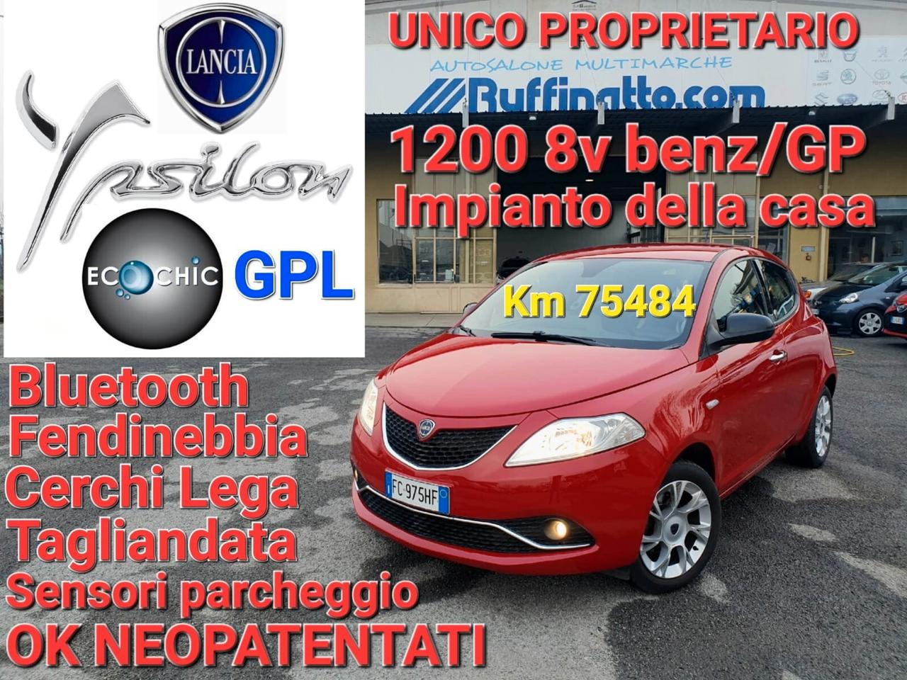Lancia Ypsilon 1.2 69 CV 5 porte GPL Ecochic Gold