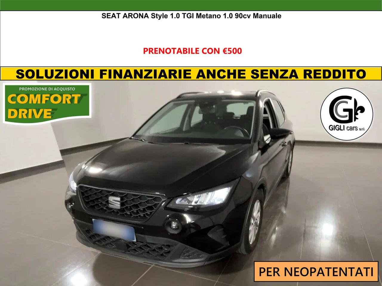 Seat Arona Style 1.0 TGI Metano Manuale Neopatentati