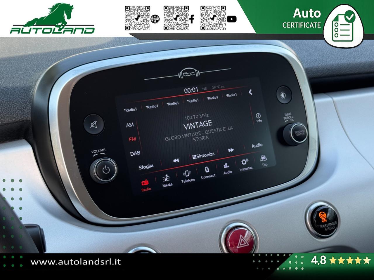 Fiat 500 X 500X 1.3 T4 Connect 150cv dct