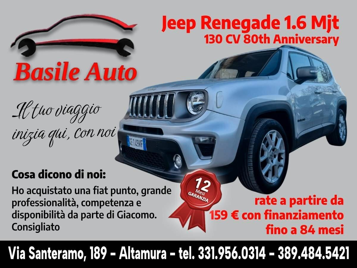 Jeep Renegade 1.6 Mjt 130 CV 80th Anniversary