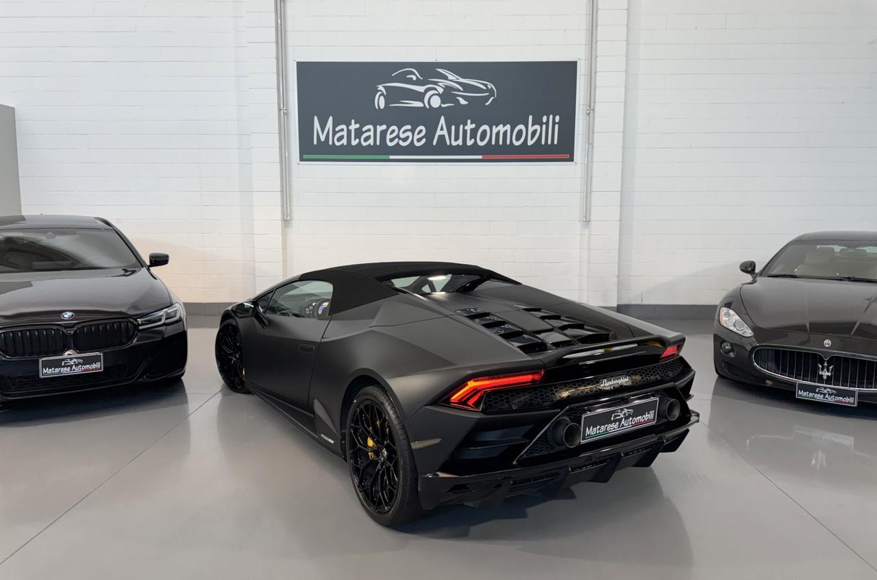 Lamborghini Huracán EVO Spyder 5.2cc 640cv AWD "Giallo Inti" + Wrapping NeroOpaco
