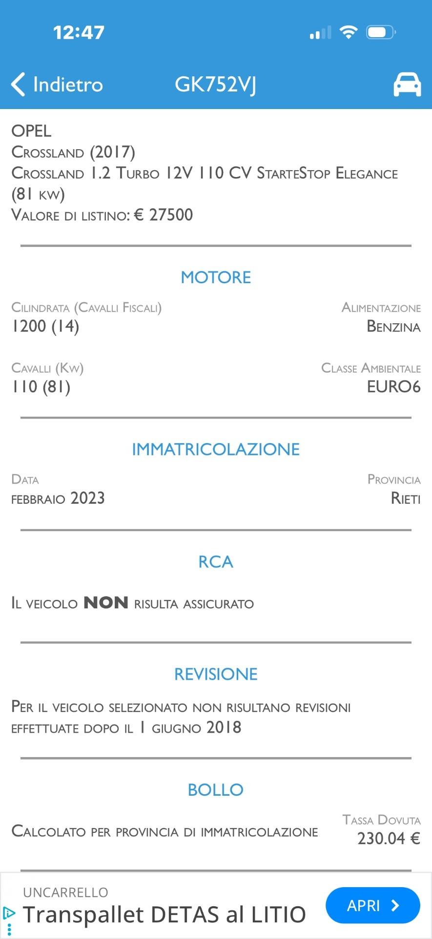 Opel Crossland 1.2 Turbo 12V 110 CV Start&Stop Elegance Prezzo Promo Finanziamento In Sede