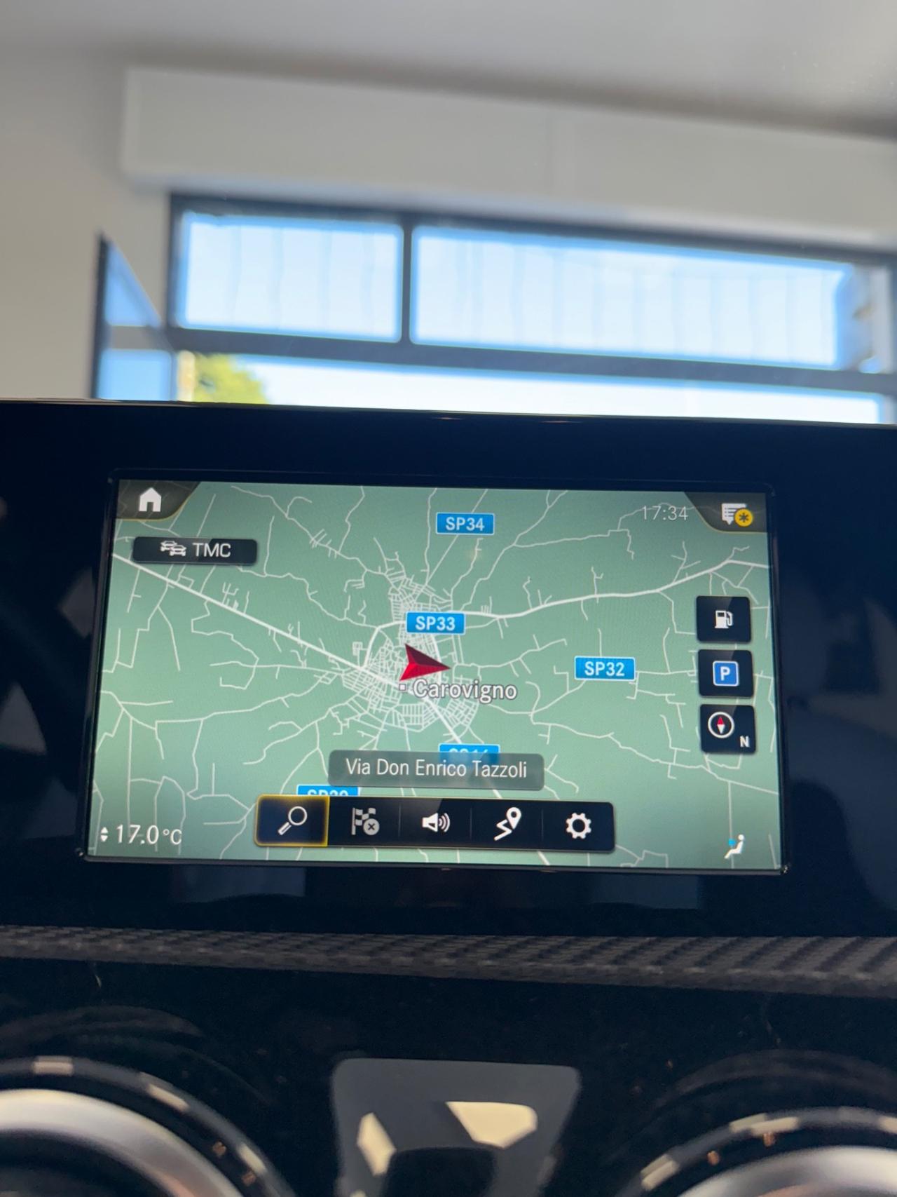 Mercedes-benz A 180 NAVI,TELECAMERA,APPLE CARPLAY,INTERNI PARZIALI IN PELLE,SCHERMO INTERAMENTE DIGITALE