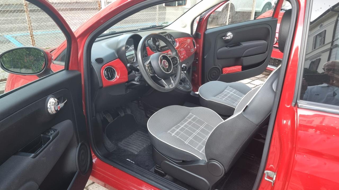 Fiat 500 1.2 Lounge 69 cv anno 2018 km 62000