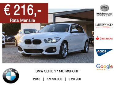 BMW Serie 1 114d 5p. Msport NEOPATENTATI