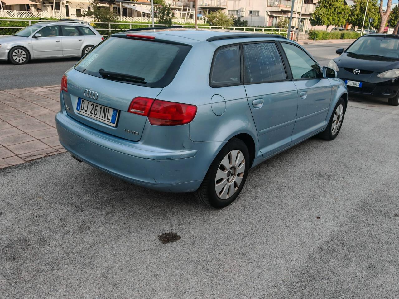 Audi A3 SPB 1.9 TDI 5P AMBITION OK NEOPATENTATI