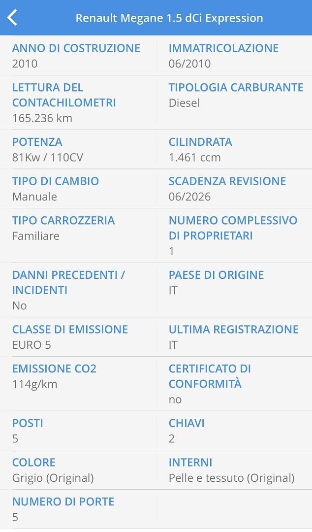 RENAULT MEGANE 1.5DCI 110CV SPORT UNICO PROP. FULL