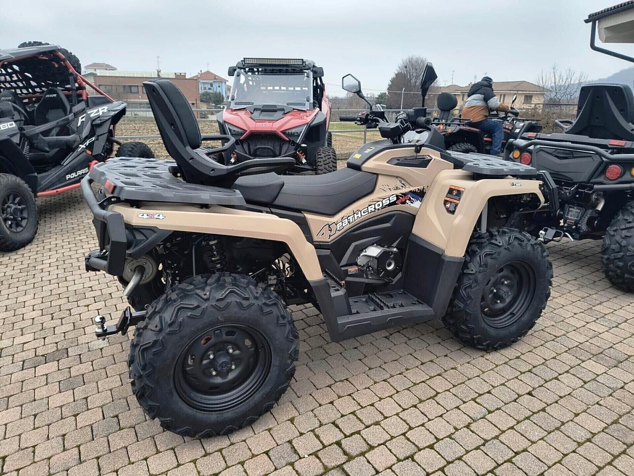 QUAD AODES ODES 850 PATHCROSS TARGA GIALLA