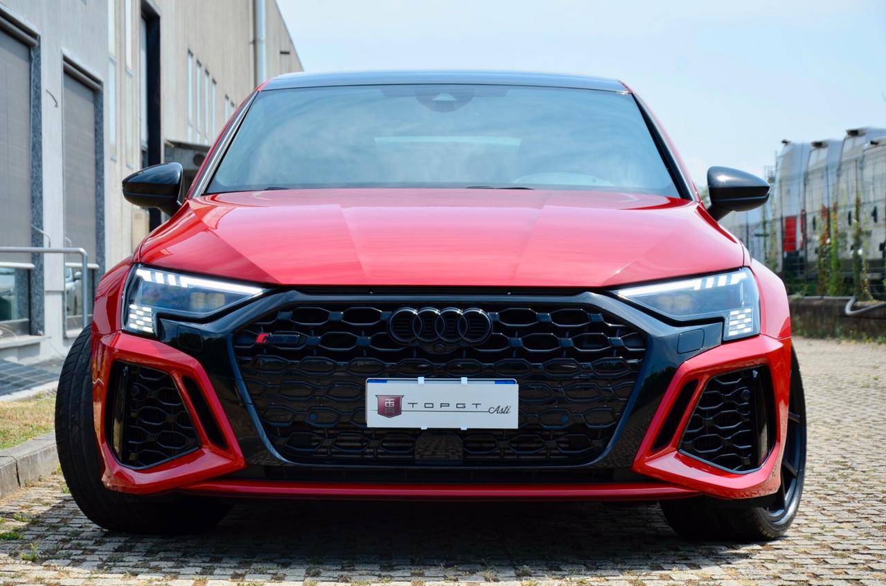 AUDI RS3 SPORTBACK 2.5 TFSI QUATTRO 400cv S-TRONIC, SERVICE AUDI, TETTO, DYNAMIC PACK, SCARICO, MATRIX, BANG & OLUFSEN, PERMUTE