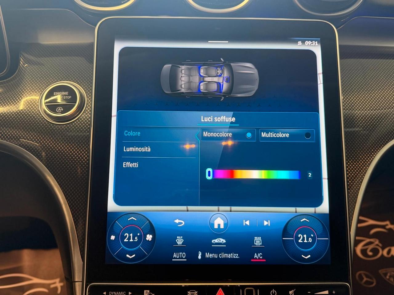 MERCEDES CLASSE C220D PREMIUM 2.0 MHEV 200CV PELLE NAVI CAM ANNO 2022