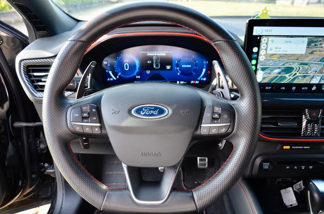 FORD FOCUS SW 1.0 t ECOBOOST HYBRID ST-LINE X 155cv AUTO, UNICOPROPRIETARIO, UFF ITALIANA, SERVICE FORD, EURO 6D, FULL LED, RETROCAMERA, PERMUTE
