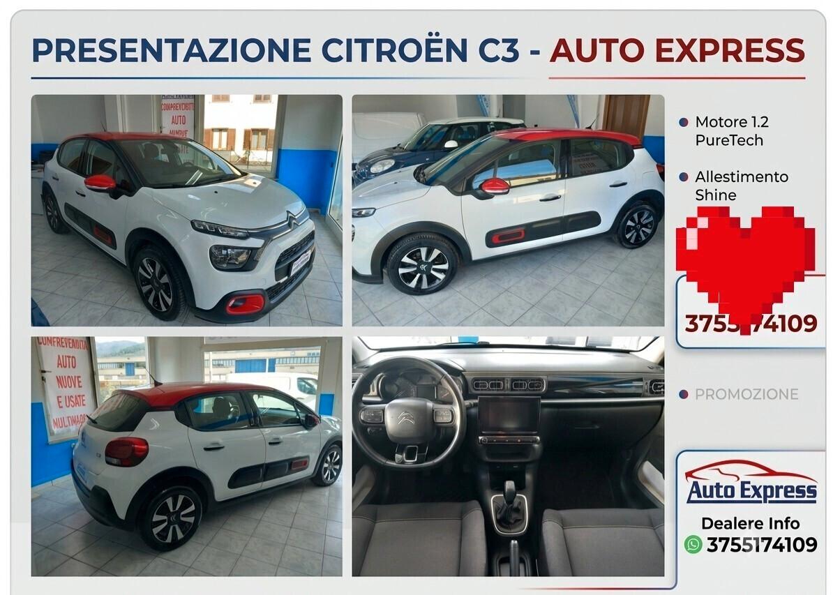 Citroen C3 anno 2019 1.2 benzina 104 mila km