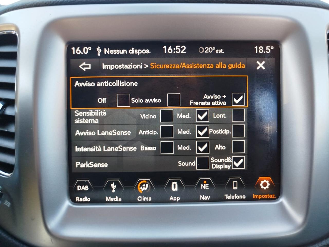 COMPASS 1.6mjt-120cv*PREZZO VERO* KM CERTI-GARANZIA 12 MESI