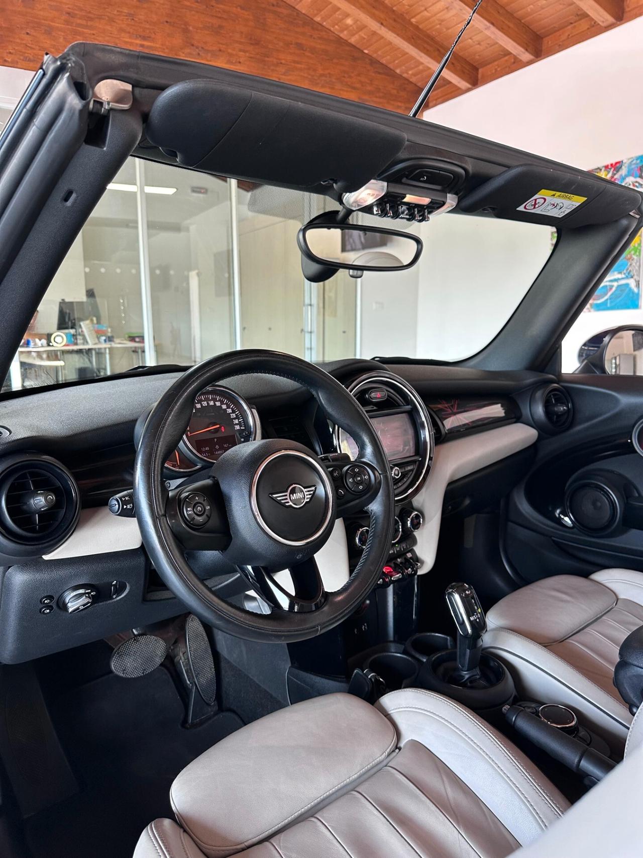 Mini Cooper D Cabrio 1.5 Hype auto 7m my18 *UniProprietario*LapisLuxuryBlue*FariBiLed*Cerchi18'*