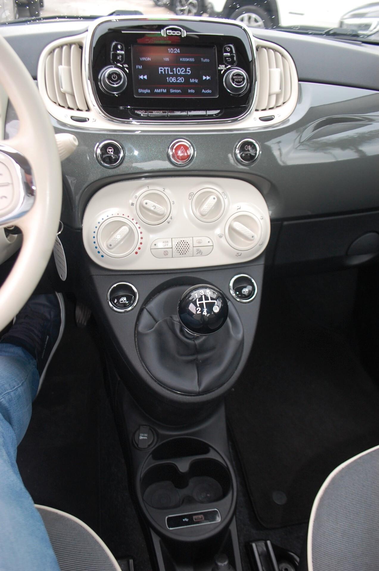 Fiat 500 1.2 Lounge 69CV my20 Uff Italy Lega USB U-Connect