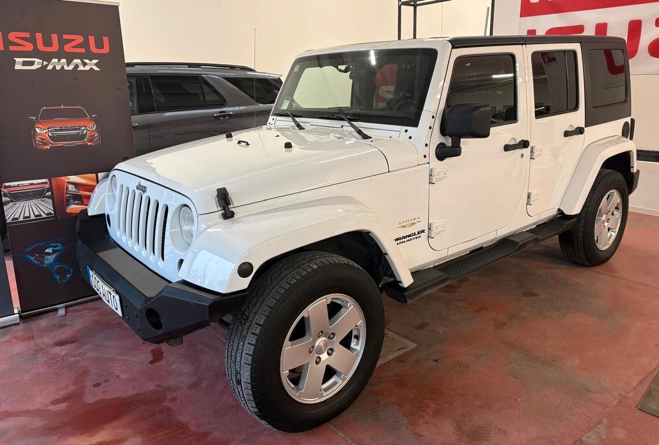 JEEP WRANGLER- UNLIMITED 4X4 CAMBIO AUT. Diesel 2.8 CV 200 EURO 5A Km 193.968 Garanzia 12 mesi