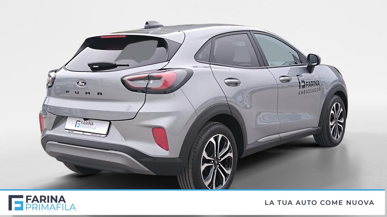 FORD Puma Titanium 1.0 EcoBoost Hybrid 125CVTrasmissione manuale a 6 rapporti Trazione anteriore
