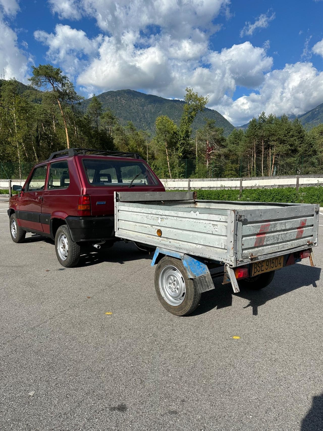 Fiat Panda 4x4 con carrello unico proprietario