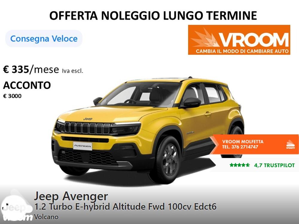 JEEP Avenger 1.2Turbo 100CV NOLEGGIO LUNGO TERMINE