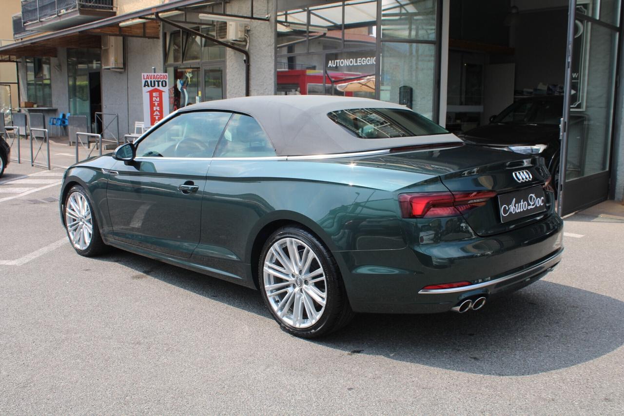 Audi A5 Cabrio 50 TDI tiptronic quattro edition Sport 4x4 PADDLE AL VOLANTE INTERNI IN PELLE