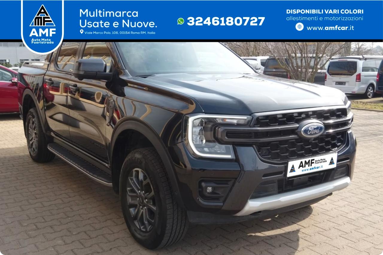 Ford Ranger Doka 205 CV Autm. Wildtrak e-4WD tenda avvolgibile elettrica