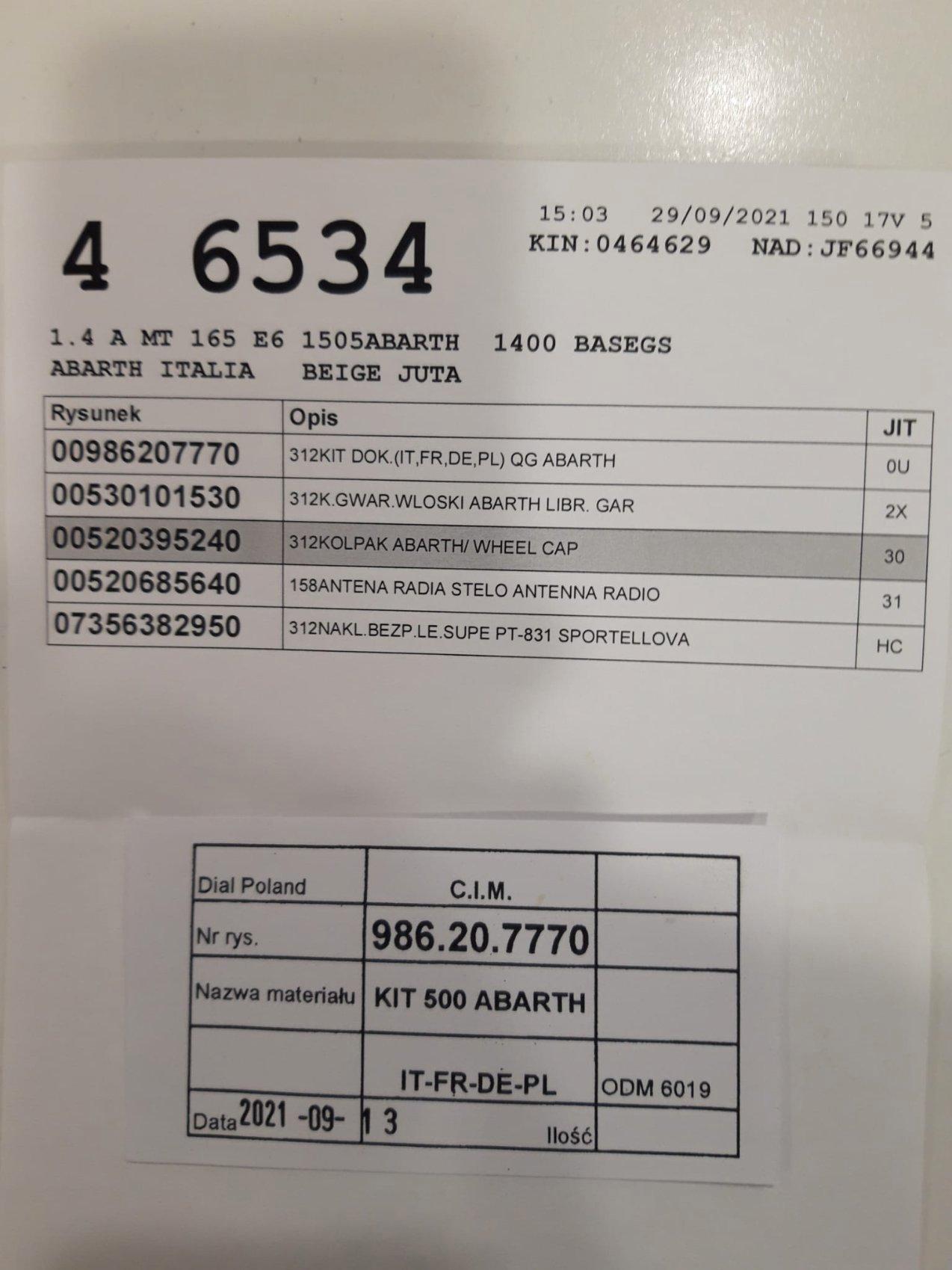 Abarth 500 F595 F 1.4 t-jet 165cv "7.000 KM"