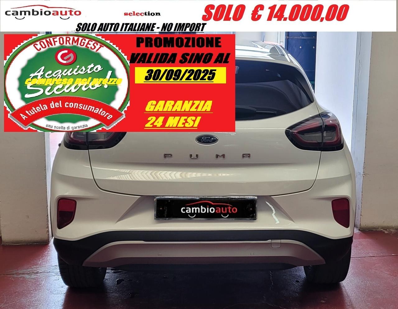 Ford Puma 1.0 EcoBoost Hybrid 125 CV S&S Titanium