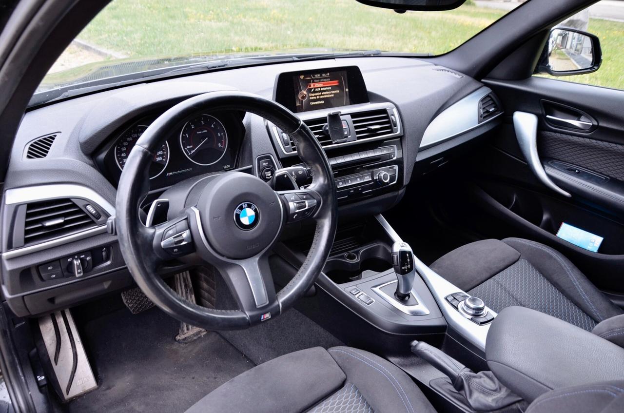 BMW 120d MSPORT 5p 190cv AUTO, UFF ITALIANA, EURO 6B, FARI FULL LED, ALCANTARA, 18", PERMUTE