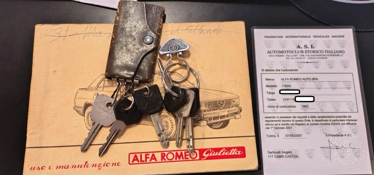 Alfa Romeo Giulietta 1800 CARBURATORI