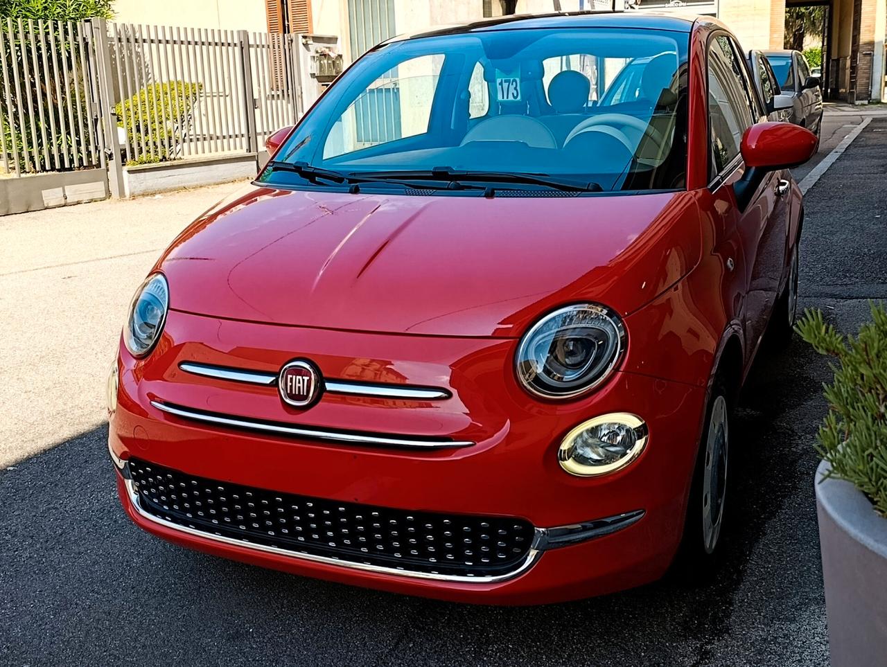 Fiat 500 1.2 Lounge Rosso Corallo km 36.317