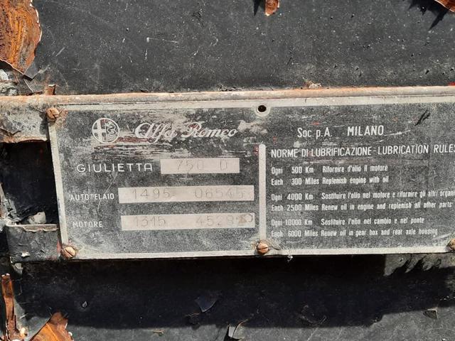 ALFA ROMEO Giulietta Spider 1300 Passo Corto