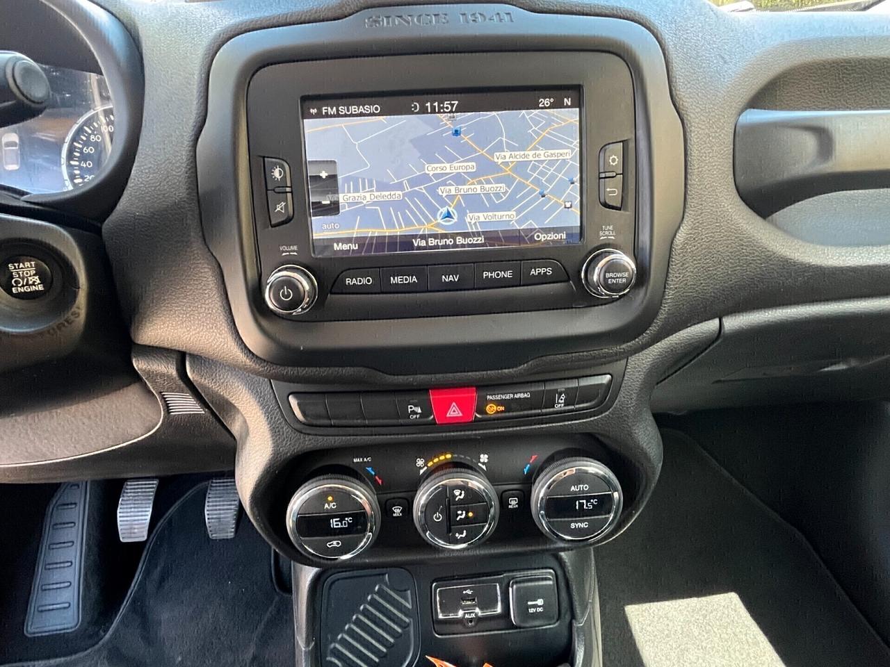 Jeep Renegade 1.6 Mjt 120 CV Limited KM CERTIFICATI UNICO PROPRIETARIO