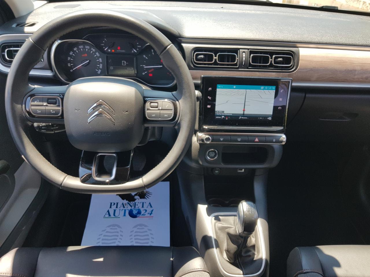 Citroen C3 Shine 1.2b 82cv Navy Led Rcam Cer.17'