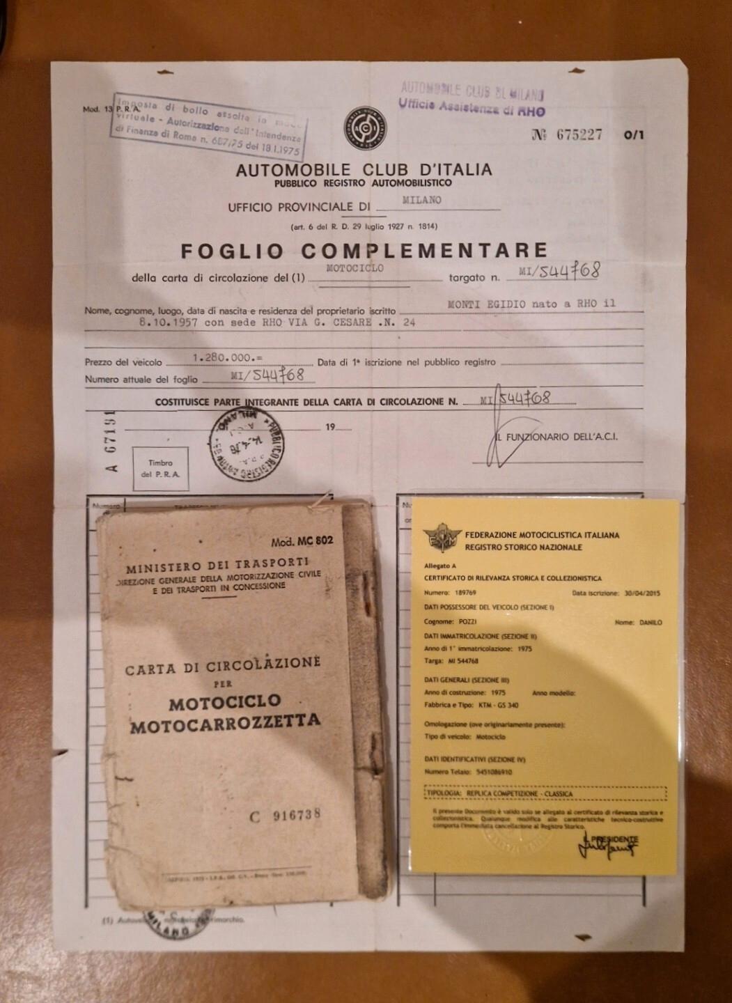 KTM GS 340 Gs 340.enduro regolarità