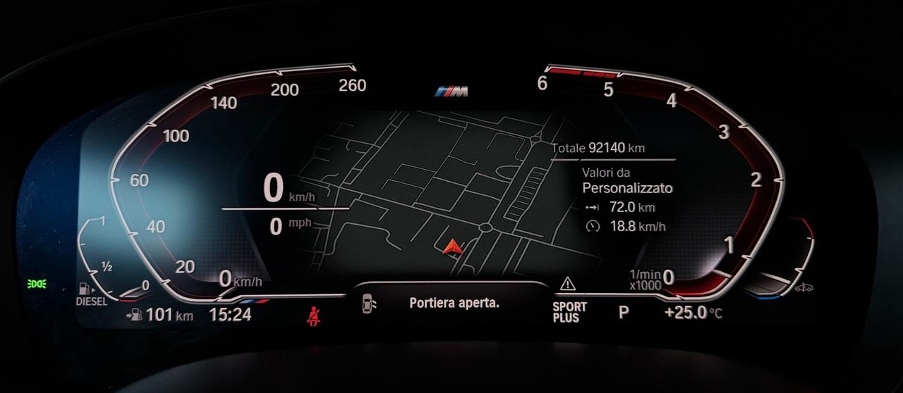 BMW 540 touring Msport XDrive LCI mhev 48V 3.0cc 340cv Tetto Apribile Fari LASER