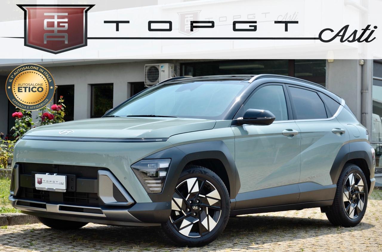HYUNDAI KONA 1.6 GDI HEV X CLASS TECH PACK 2wd 141cv DCT, UFF ITALIANA, EURO 6D, FULL OPTIONAL, GARANZIA HYUNDAI, SERVICE UFFICIALE, TETTO, HI-FI BOSE, RETRO 360, APPLE ANDROID, SEDILI RISCALDATI E VENTILATI, PERMUTE