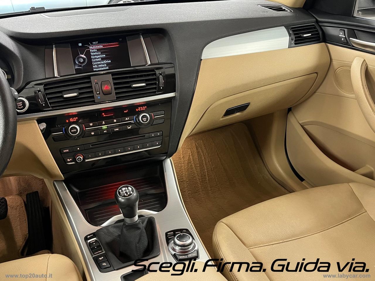 BMW X3 XDrive20d XLine|PELLE TOTALE|8 GOMME