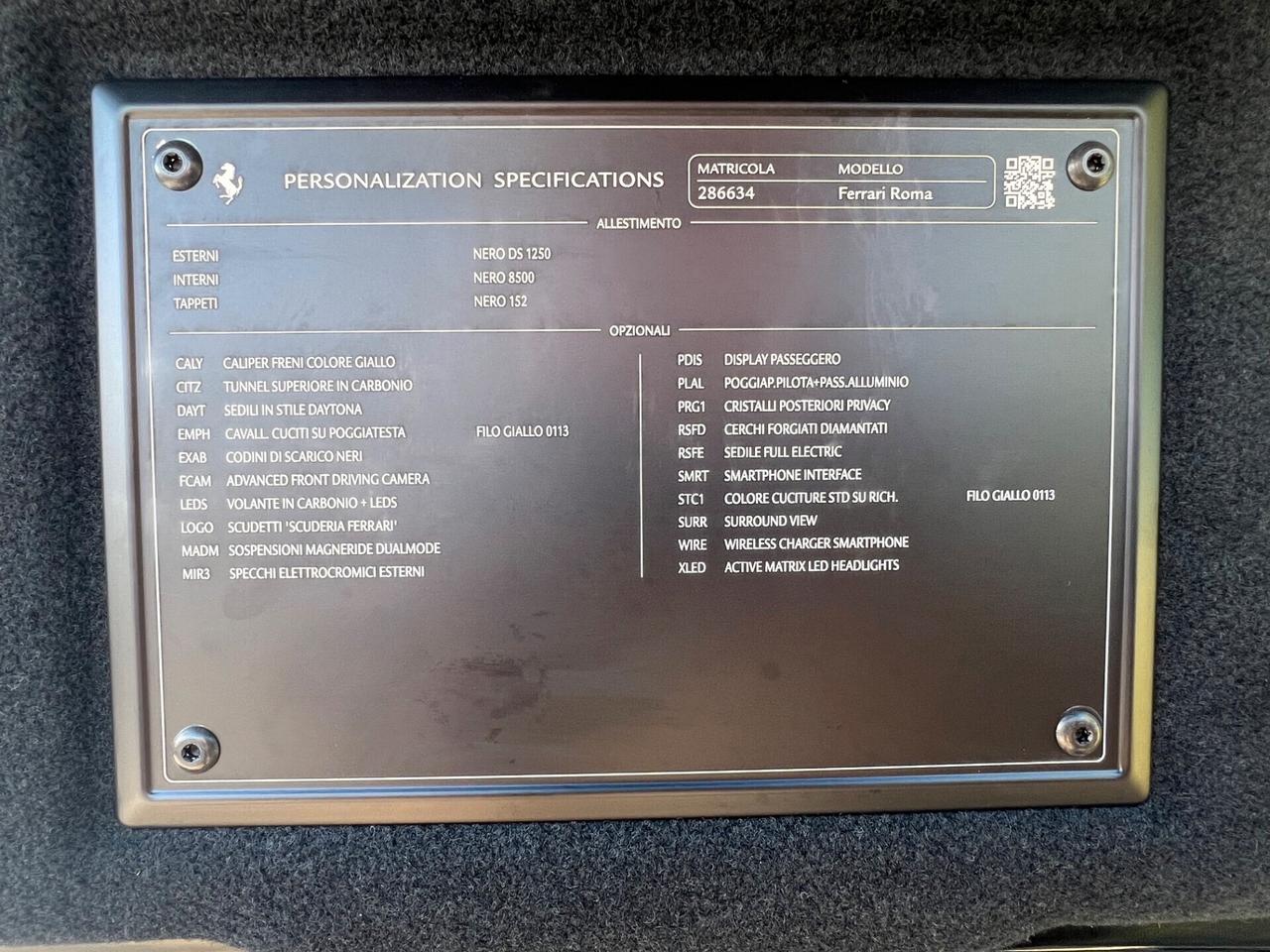 Ferrari Roma 3.9 F1 dct UNICO PROPRIETARIO - UFFICIALE ITALIANA