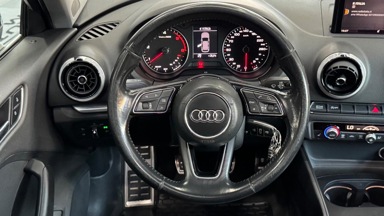 Audi A3 SPB 2.0 TDI S-Line Tetto Apribile-2018