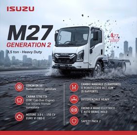 Isuzu M27 3.0 TDI 150CV Cabinato PASSO E 2.475mm