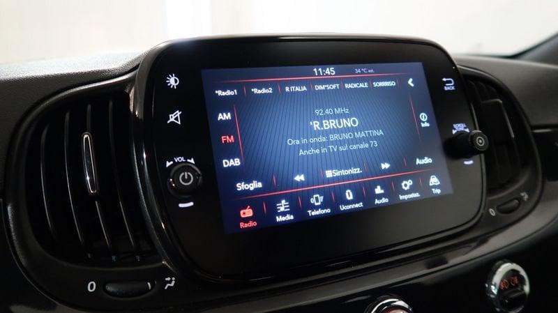 FIAT 500 Hybrid 1.0 70cv Ibrido Club # FENDI-CLIMA AUTOM-SENSORI PARCK #