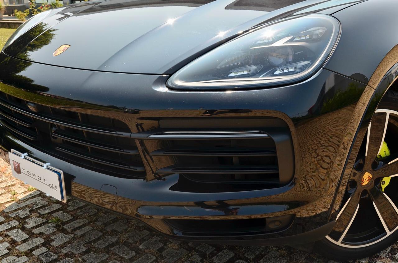 PORSCHE CAYENNE COUPE 3.0 PLUG-IN E-HYBRID 470cv TIPTRONIC, CRONOLOGIA SERVICE PORSCHE, UNICOPROP, UFF ITALIANA, EURO 6D, TETTO, HI-FI BOSE, RETROCAMERA 360°, PERMUTE