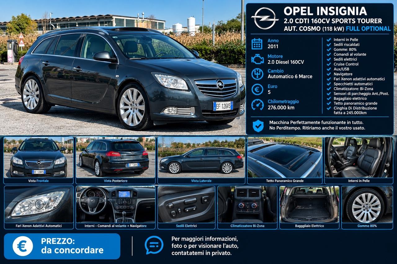 Opel Insignia 2.0 CDTI 160CV Sports Tourer aut. Cosmo