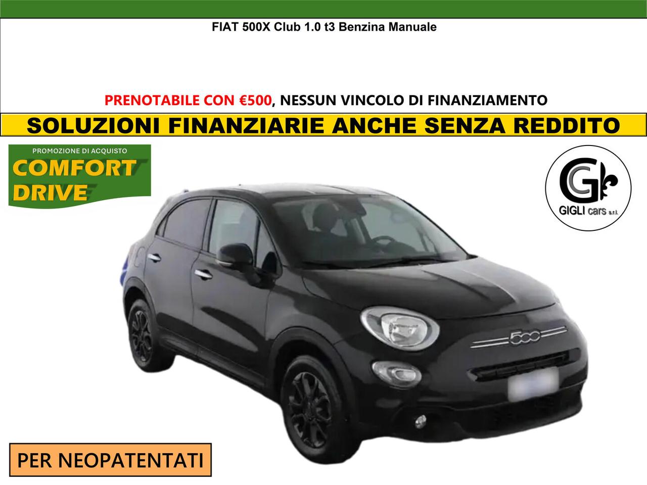 Fiat 500X 500 X 1.0 t3 Club Manuale Neopatentati