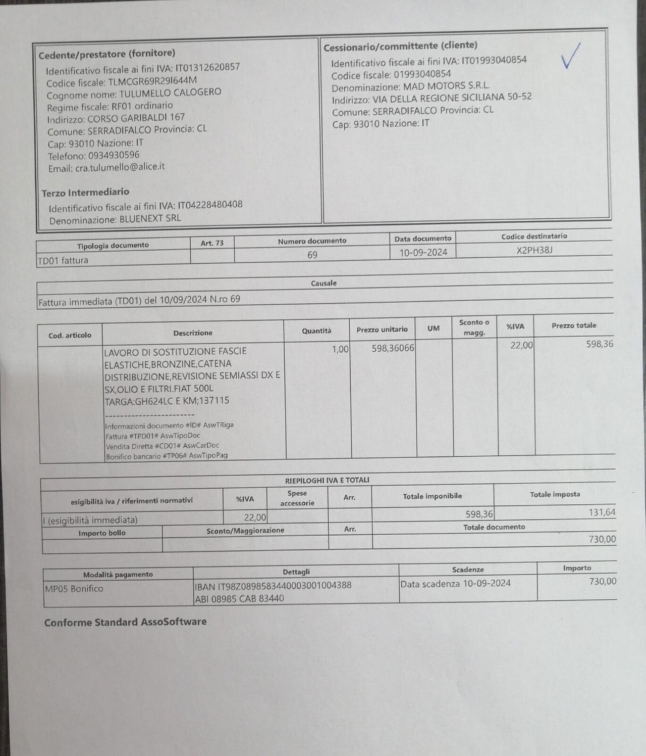 Fiat 500L 1.3 MJT 85 CV Lounge 2013