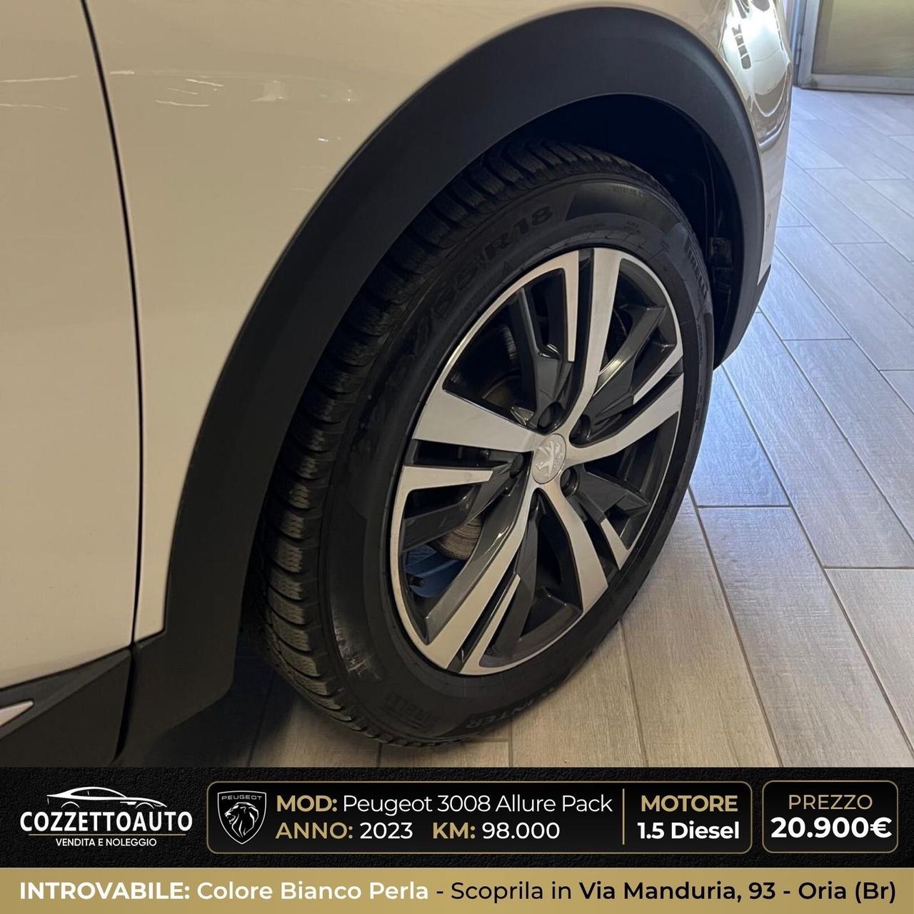 Peugeot 3008 Bianco Perla EAT8 Allure Pack